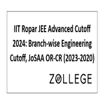 IIT Ropar JEE Advanced Cutoff